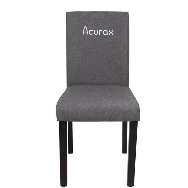 Acurax Dining Chair Mid Century Fabric Kitchen Room Chair Living Room Chair Armless Side Chair with Solid Wood Legs