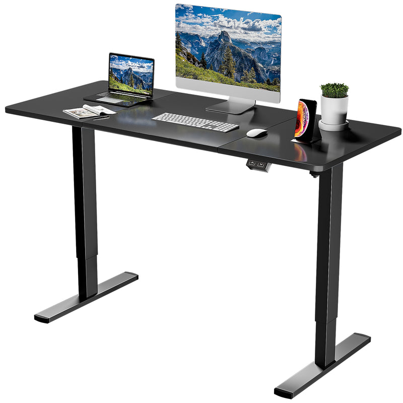 Furniwell 47/55 inches Standing Desk with Splice Board, Home Office Workstation Stand up Desk